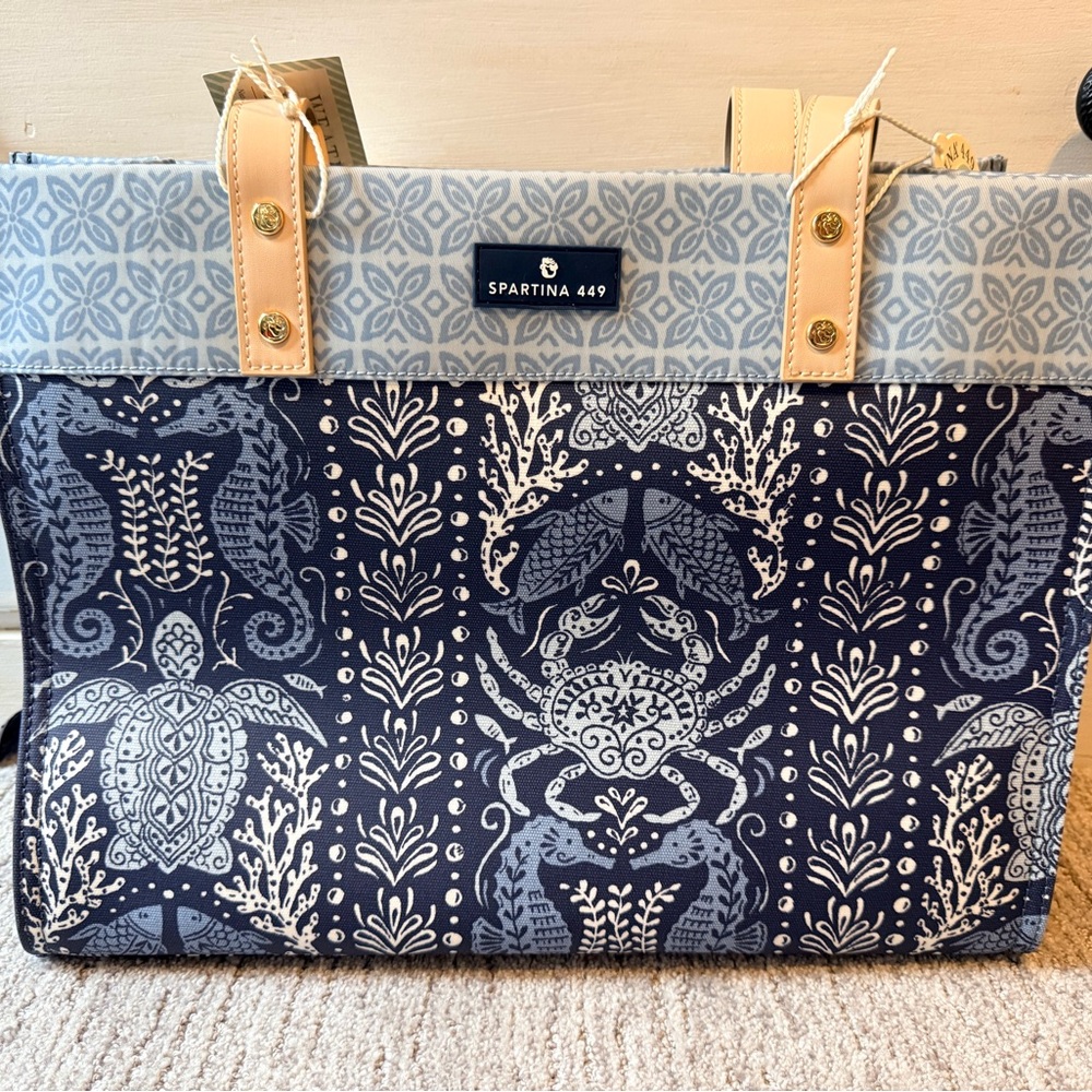 Spartina 449 Excursion Tote Hamilton Sea Life Bag